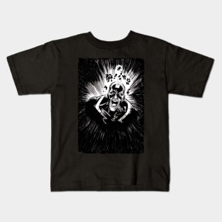 Black Bolt Scream Kids T-Shirt